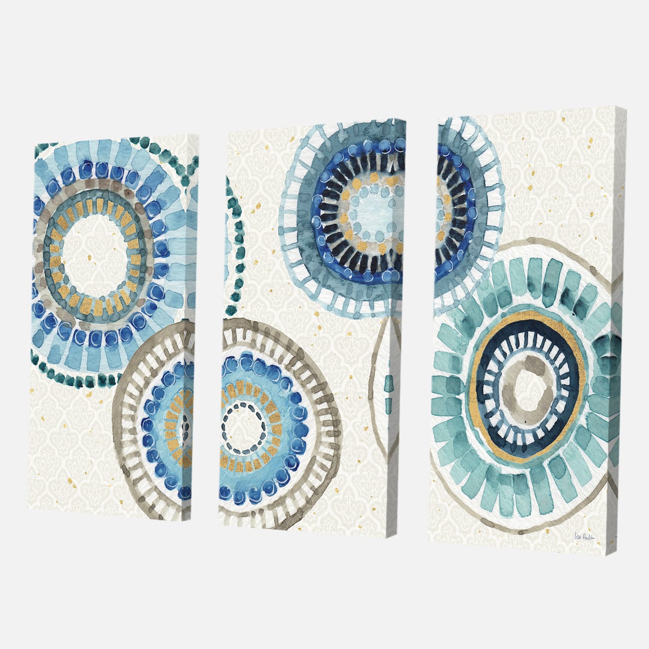 Designart - Modern Gold Timetable II - Mid-Century Modern Canvas Art